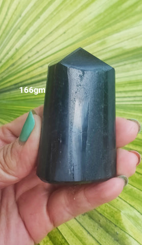 Black tourmaline polished Point