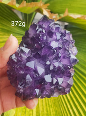 Amethyst Deep Purple cluster 372gm