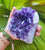 Amethyst Deep Purple cluster  765gm * with calcite growth