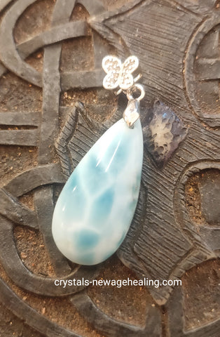 Pendant- Larimar AA quality  针钠钙石