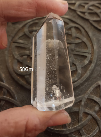 Clear Quartz point 58gm * Phantom * Rare