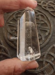 Clear Quartz point 58gm * Phantom * Rare