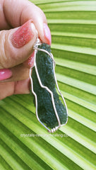 Pendant- Moldavite raw Natural estimated * 9gm 45x10mm