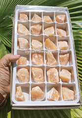 Orange Calcite raw