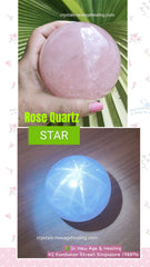 Rose quartz crystal ball / sphere Large