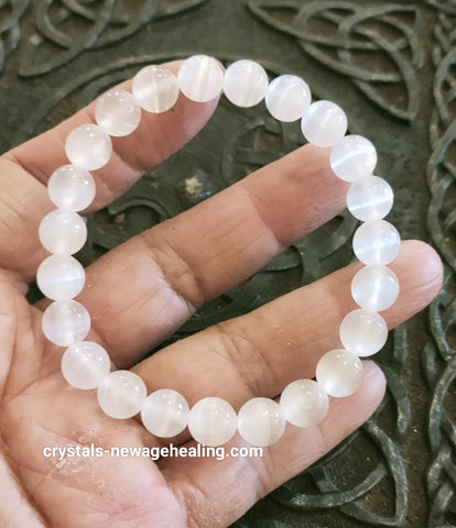 Bracelet - Selenite Cat's Eyes