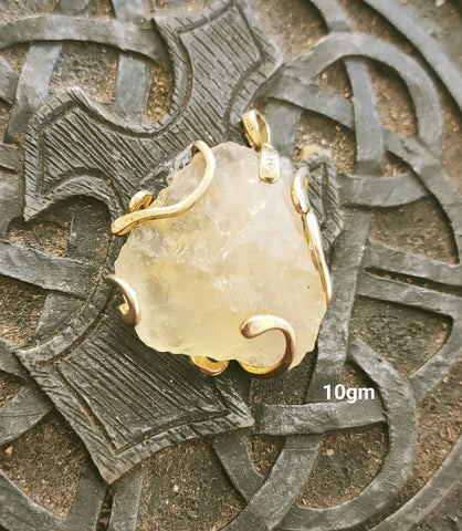 Libyan Gold Tektite Pendant 10g