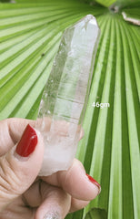 Lemurian Point 46g   ** RARE with Rainbows & Golden Rutilated