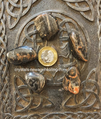 Black tourmaline polished tumbled