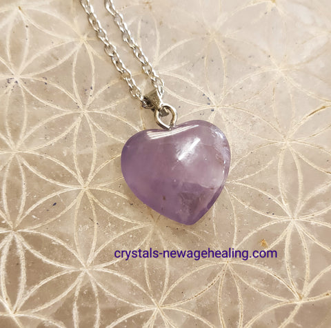 Pendant- Amethyst Heart mini