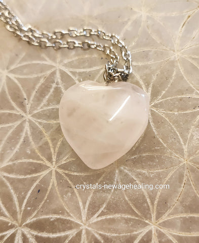 Pendant - Rose Quartz Heart mini