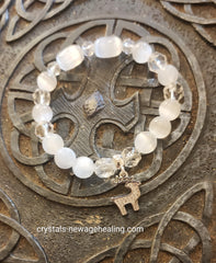 Bracelet - Selenite Healing & Joyful X'mas
