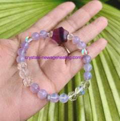 Bracelet - Lavender / Purple Moon Quartz Star