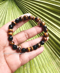 Bracelet- Tiger Eye & Black Tourmaline  *RESERVED