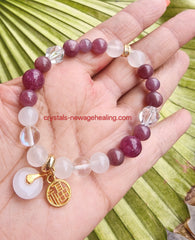 Bracelet Ruby & Agate