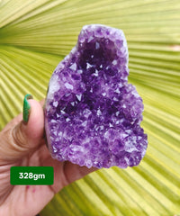 Amethyst cluster 328g