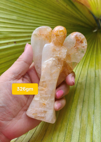 Golden Healer Angel 326g * rainbow inclusions