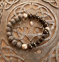 Bracelet- Black Tourmaline & Lava