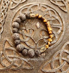 Bracelet- Lava & Tiger Eye
