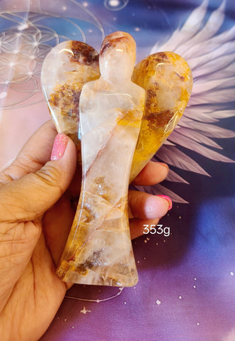 Golden Healer Angel 353g *rainbow inclusions