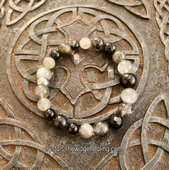 Bracelet- Labradorite & Black Tourmaline