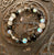 Bracelet- Labradorite, Rutilated Quartz & Black Tourmaline