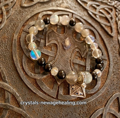 Bracelet- Obsidian & Black Tourmaline