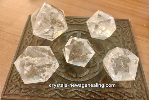 Sacred Geometry Quartz Icosahedron - * Amazing top quality!
