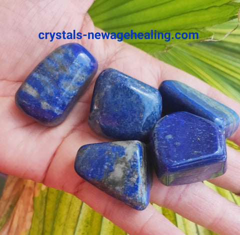 Lapis Lazuli tumbled estimated 20~30gm each * RE stocks 青金石