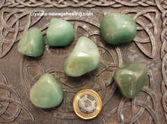 Green Aventurine tumbled crystals AA grade from Brazil
