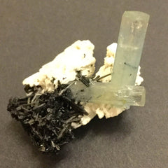 Aquamarine with Feldspar and Schrol- 33 x 31 x 24mm