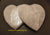 Selenite large charger Heart