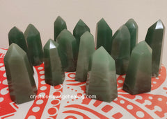 Green Aventurine Point / Tower - Top quality grade from Brazil