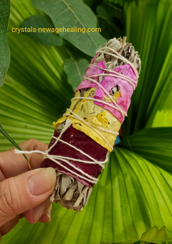 W Sage- White Sage with Rose Petals