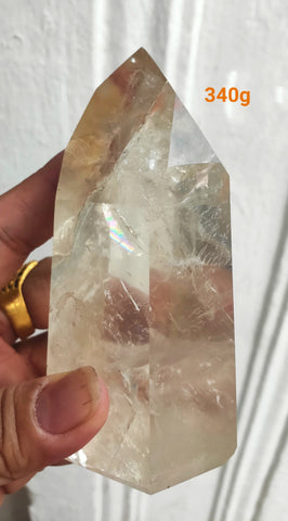 Citrine Natural Polished point 340gm* with Rainbow inclusions