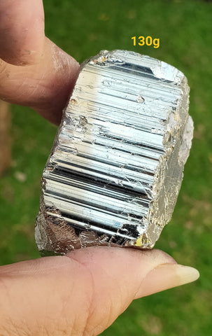 AA Pyrite Cubic 130g *with calcite growth