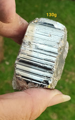 AA Pyrite Cubic 130g *with calcite growth