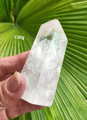 Quartz Point- 130gm 75x40mm * with rainbow inclusions