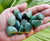 Green Aventurine tumbled crystals AA grade from Brazil * small