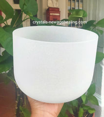 Singing Bowls- Frosted 8" for Heart Chakra