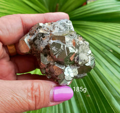 AA Pyrite Cubic  185g * with calcite growth