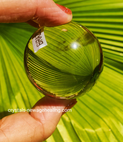 Citrine Superb Quality AAA Crystal Ball / Sphere 135gm