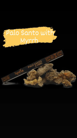 Palo Santo & Myrrh Incense Ispalla sticks from Peru