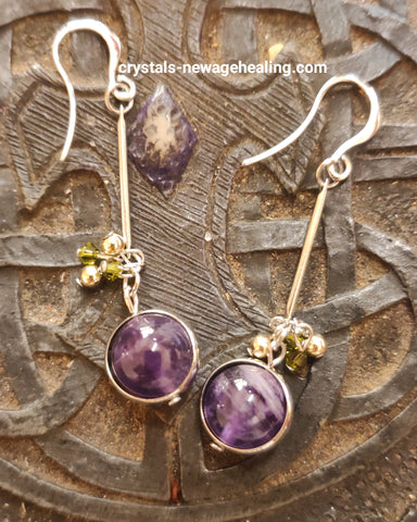 Earrings - Amethyst