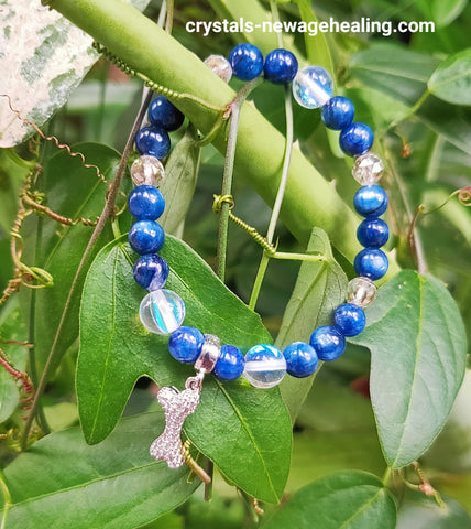Bracelet- Blue Kyanite AA Protection
