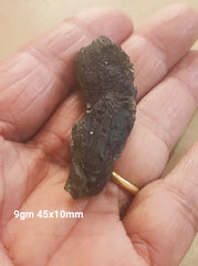 High Grade Moldavite raw Natural estimated * 9gm 45x10mm
