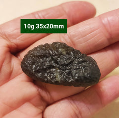 High Grade Moldavite raw Natural * estimated 10gm 35z20