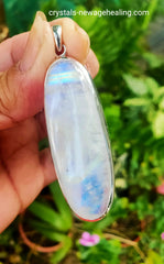 Pendant Moonstone Oval * High quality Shimmering