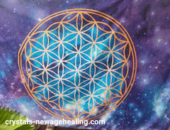 Flower of Life grid cloth Galactic * velvet