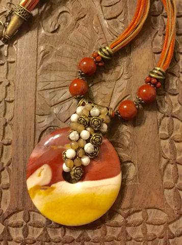 *Necklace- Mookaite Jasper